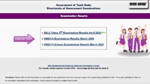 Tamil Nadu 10th, 11th Result 2025 Live: Check Direct Link, Pass Percentage, Toppers
